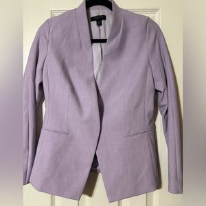 Ann Taylor Purple One Button Petite Blazer
